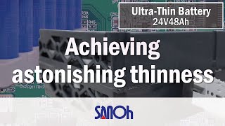 Ultra-thin and compact battery pack | 24V48Ah | Sanoh Industrial Co., Ltd.