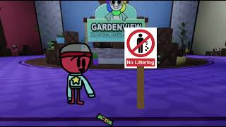 Don’t litter please! (Dandy’s World)