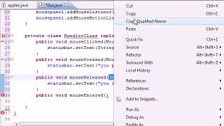 Java Programming Tutorial 75 MouseListener interface YouTube