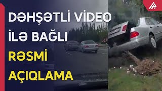 Bakı-Sumqayıt yolunda 5 avtomobili əzən sürücü ilə bağlı RƏSMİ AÇIQLAMA - APA TV