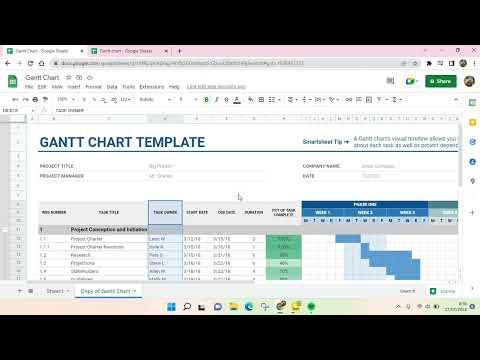 How to Make Gantt Chart Timeline on Google Sheet NEW UPDATE July 2022