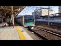 e233系 東マト18編成 八王子駅到着～発車 17.01.18