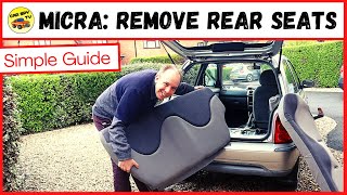 Nissan Micra K11: How To Remove the Rear Seats (Remove Bench Seats)