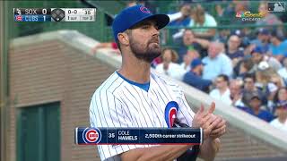 Cole Hamels' 2,500th Career Strikeout