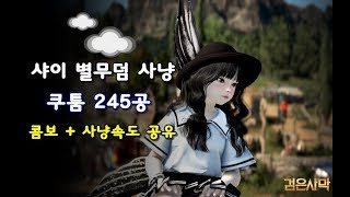 검은사막 샤이 별무덤 사냥 245공 (콤보 공유)