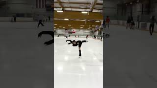 a new spin i've been working on #figureskating #iceskating #spin #icerink