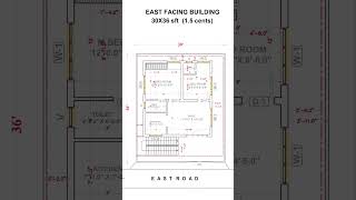 30x34 sft (2.6 cents)east facing plan as per vastu #vastu #home #trending  #video #viralvideo