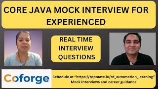 Coforge Java Interview Questions | Core Java Interview Questions