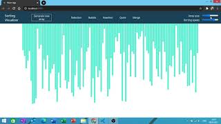 Sorting visualizer project showcase