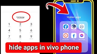 How to Hide apps in dialer in vivo phone without apps.how to hide app in vivo phone without app