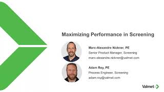 Optimizing screening performance