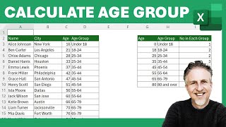 How to Group Ages in Excel & COUNTIF Age Range - 🚫Don't Use IF Formula for This