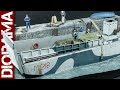 British LCM 3 dockside diorama (1/35 scale model)