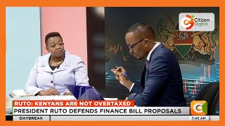 Sam Gituku puts Senator Veronica Maina to task on why the housing levy will be double taxed