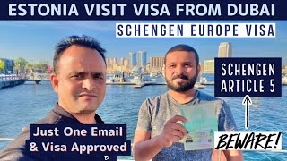 Estonia Tourist Visa Approved 2023 | Estonia Visit Visa Process & Cost | Schengen Visa from Dubai
