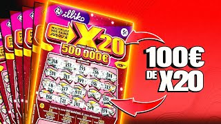 Je GRATTE 20 Tickets de X20