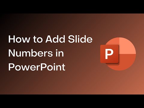 Adding Slide Numbers to a PowerPoint Presentation