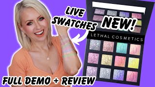 Lethal Cosmetics PURE METALS + MULTICHROME COLLECTION REVIEW + LIVE SWATCHES + DEMO