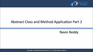 Java Abstract Class and Method Application Part-2