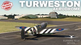 Burning Blue Design Turweston Review Flight to Sywell by Spitfire  Microsoft Flight Simulator 4K