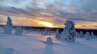 Sunset in Muonio Lapland Finland!