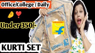 Flipkart Kurta Set under 350/- Office College Wear kurta Set l  Cotton kurta Set l Flipkart Haul l