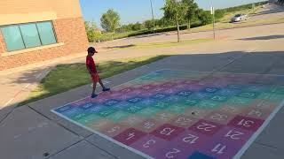 Obstacle course at Robertson Elementary School