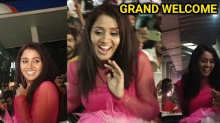 Keerthi bhatt Grand welcome party|Keerthi elimination Visuals