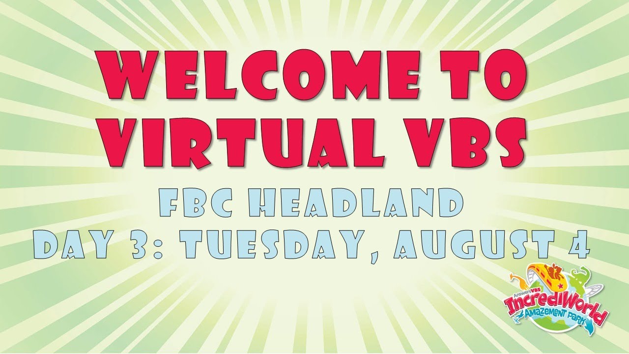 Incrediworld 2020 Virtual VBS Day 3 - YouTube