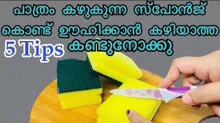 സ്വപ്നത്തിൽ കൂടി കാണാൻ കഴിയാത്ത  ഈ സൂത്രങ്ങൾ,അതും പാത്രങ്ങൾ കഴുകുന്ന സ്പോൻജ്‌ കൊണ്ട് / 5 Magic Tips