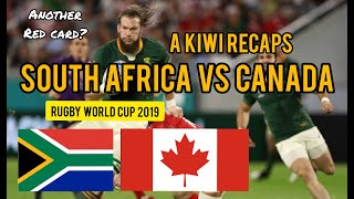 Rugby World Cup Recap - South Africa vs Canada #RWC2019 #Springboks #Canada
