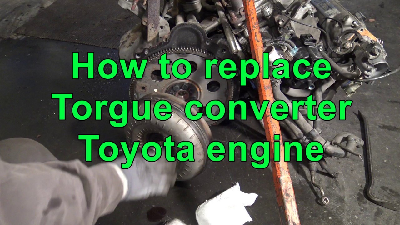 How To Replace Torgue Converter Toyota Engine 2.2 5S-FE - YouTube