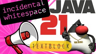 #java #Textblock Incidental White Space