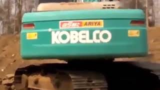 KOBELCO SK200 SUPER ขุดสระบนเขาหินล้วนๆ