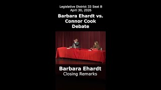 Closing remarks of incumbent Barbara Ehardt