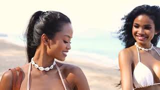 Manirat & Putri Cinta on the beach in Phuket.