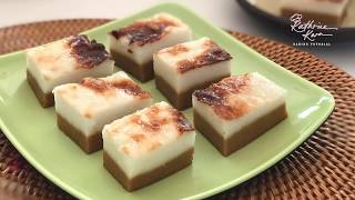 Kuih Bingka Beras / Layer Coconut Milk Cake 双色椰浆糕