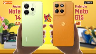 Redmi Note 14 4G Vs Motorola Moto G15 | Full Comparison 🔥 Which One Is Best?