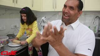 CWE |  part - 2  Great Khali  Making chapati