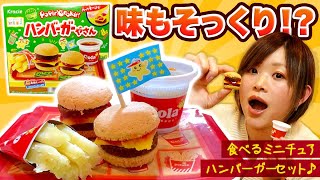 ハンバーガーやさん作ってみたら想像を超えた出来栄えに驚いた！？【知育菓子】