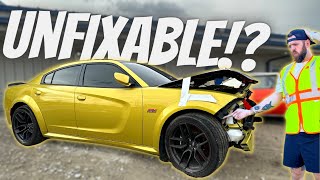 Buying DESTROYED Dodge Hellcats CHEAP At Salvage Auction!