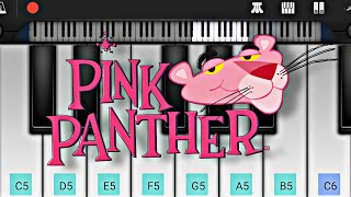 The Pink Panther Theme Song on Piano Mobile (PERFECT PIANO) EASY Piano Tutorial