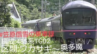 【肉声鉄旅実況】485系 最後のお座敷列車(華)  お座敷青梅奥多摩号〈乗車録〉(2019年8月25日)