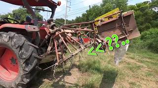 เรียก สิงคะนองนา  รถอัดฟางสุดเก๋า Straw tractor