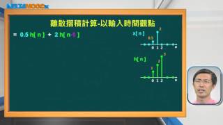 從信號與系統到控制_連豊力_單元： 離散摺積 - 3_離散摺積計算-以輸入時間觀點