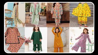 Elegant summer Dress For Baby Girl 2024 //Baby Printed Shirt Trouser Design //