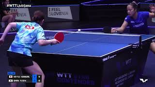 FULL MATCH | Miyuu Kihara vs Shin Yubin | WS QF | #WTTLjubljana 2024