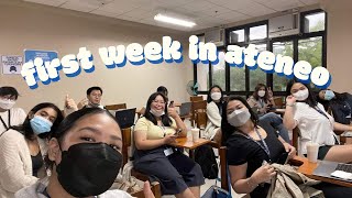 my first week in ateneo💙