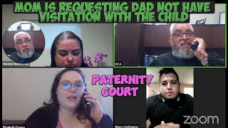 Mom Is Requesting Dad Not Have Visitation with the Child | Paternity Court