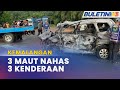 KEMALANGAN | Dua Beranak, Pelajar Maut Nahas 3 Kenderaan